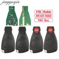 FKAM Jingyuqin Remote Car Alarm NEC Full Key Fob 433Mhz FSK สำหรับ B C E ML S CLK CL 1996 1997 1998 1999 2000 2001-2005 Lamci