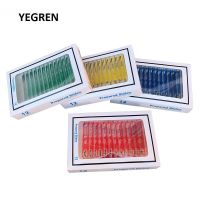 48 pieces Prepared Plastic Slides 4 Colors Biological Microscope Slides Biological Specimen for Children Natural Exploration