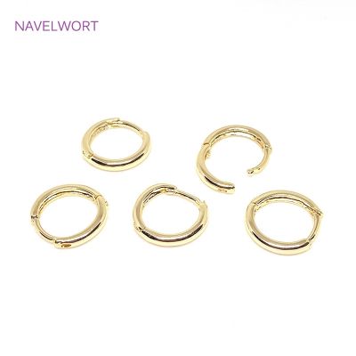 【YP】 Metal Huggie Hoop Earrings Gold Color Round Earring Fashion Jewelry Wholesale