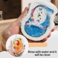 Cleaning Brushes Dishwashing Sponge Wash Cups Kitchen Cleaning Cloths Strong Scouring Environmental Compressed мийка на кухню