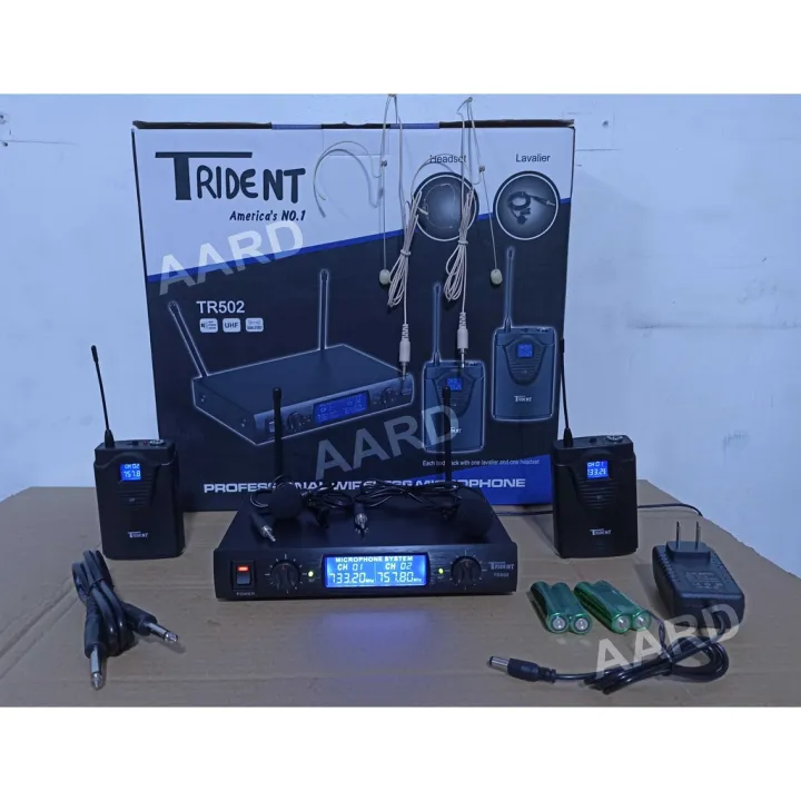 Professional Wireless Lapel Lavalier Microphone Trident TR502 Lazada PH