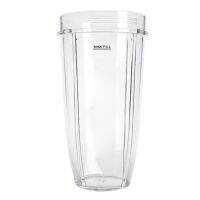 Behogar 24oz Transparent Plastic Replacement Cup Part Accessories for Nutri Ninja 900W 1000W Blender Juicer