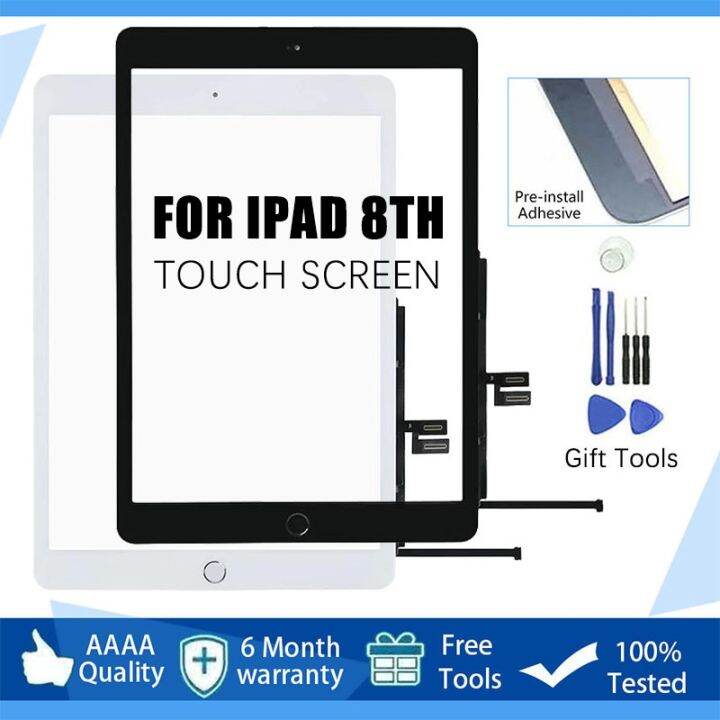 new-for-ipad-8-8th-gen-2020-a2270-a2428-a2429-10-2-lcd-outer-touch-screen-digitizer-front-glass-display-touch-panel-replacement