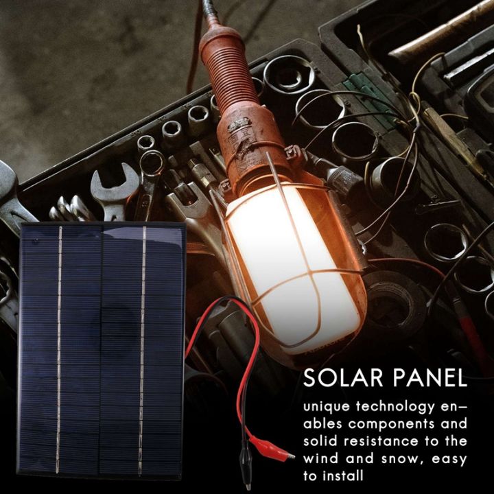 4-2w-18v-solar-cell-polycrystalline-solar-panel-crocodile-clip-for-charging-12v-battery-200x130x3mm