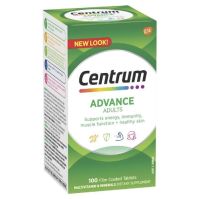 Centrum Advance 50+ 100 Tablets/Centrum Advance 100 Tablets วิตามินรวมเซ็นทรัมนำเข้าจากออสเตรเลีย