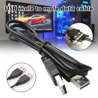 Black 0.5/1.2M Double USB Computer Extension Cable USB 2.0 Type A Male to A Male Cable Hi-Speed 480 Mbps Data Cables Data Line