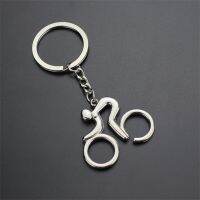 Metal Sporty Man Road Figure Keychain Keyring Trinket Souvenirs Cycling Biker