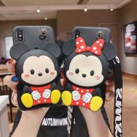 【Low Price】Zipper Wallet Cartoon minnie mickey soft เคส OPPO A3S A12 A12E realme c2 c1 A5S F5 F7 F9 F11 PRO A37 A71 A39 F1 F1S REALME 3 RENO กระเป๋าซิปกระเป๋าโทรศัพท์Phone Case