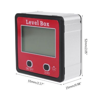 Digital Inclinometer Spirit Level Protractor Angle Gauge Meter Bevel Level Box with Magnet