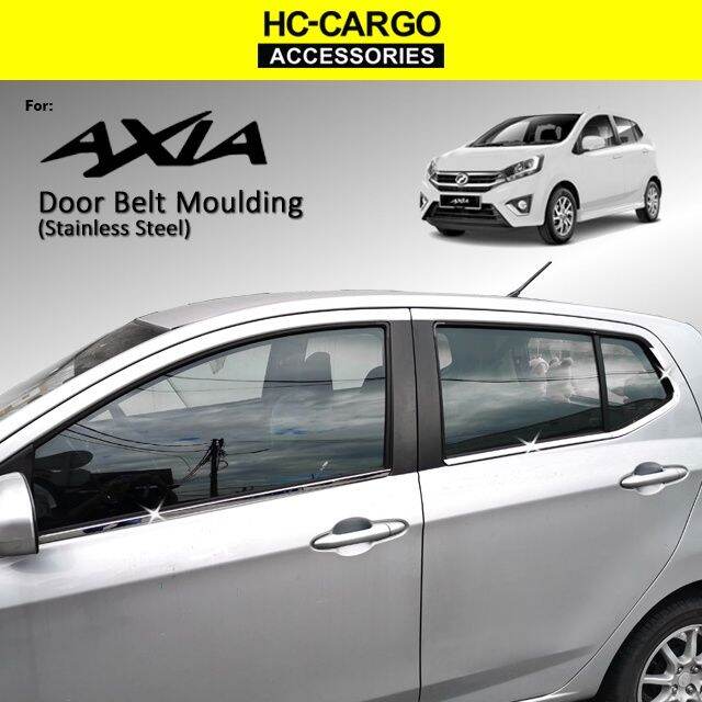 Perodua Axia Door Belt Moulding 3D Door Lining Chrome/Door Belt ...