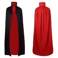 【Ready Stock】Adult Long Cape Hood Masquerade Halloween Costume Dress Smock Hooded Cloak