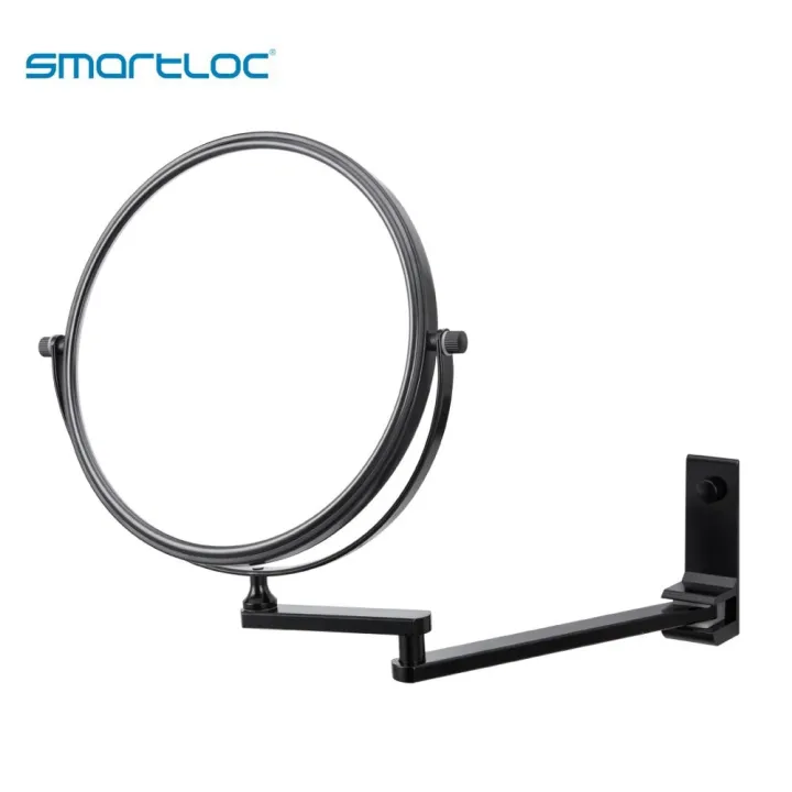 Smartloc Foldable Aluminum 1X3X Magnifying Bathroom Mirror Smart Mirror