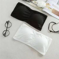 (Lingerie straps)One-piece bottoming tube top underwear strapless female students wrapped chest girls bra underwear wome