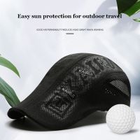 Men 39;s Fashion Quick Dry Breathable Beret Summer Outdoor Golf Sun Protection Forward Hat For Male Thin Kpop Shade Solid Sweat Cap