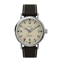 Timex TW2V44100 WATERBURY STANDARD นาฬิกาข้อมือผู้ชาย สายผ้า สีน้ำตาล