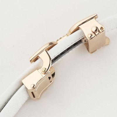 Luxury Brand Design D Logo Women Belt Genuine Leather Fashion Waistband With  Plated Metal Automatic Buckle For Dress