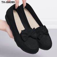 ☫♧✖ Old cloth shoes womens new summer one-step work black tired feet 2023 casual Doudou