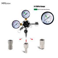 เครื่องวัดคู่โซดา Co2 Regulator W21.8 Co2แรงดันสูงชาร์จสำหรับน้ำโซดาทำเบียร์บ้าน Brew888