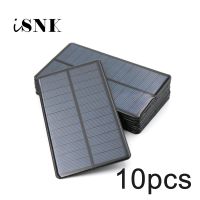 10pcs DIY Mini Solar Cell 6V 1 2 3 5 6 10 W Module Batteries Power System For Battery Cell Phone Chargers Portable 6VDC Panel