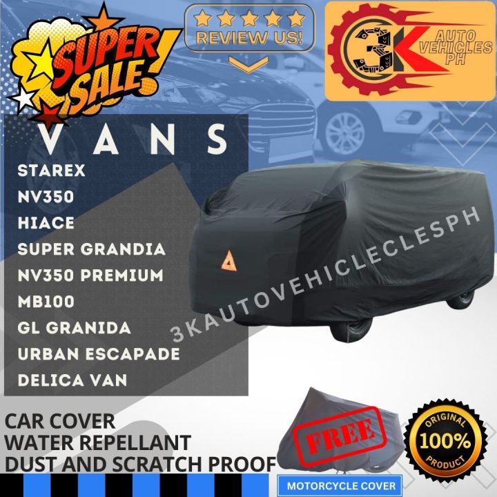 CAR COVER VAN STAREX HI ACE GRANDIA VAN FOTON L300 URBAN WATER