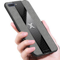 เคส Realme c1 Case ผ้าฝ้ายพร้อมฝาครอบป้องกันแรงกระแทกด้วยแหวนนิ้วโลหะ