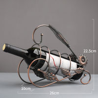 Wine Rack Wine Storage Bottle Holder Single Bottle Holder Stand Rack Metal Protector Countertop Furnishing Craft Wine Storage