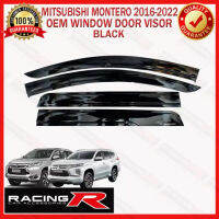 Montero Sport 2016ถึง2023 OEM หน้าต่างประตู Visor สีดำ2017 2018 2019 2020 2021