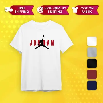 Yellow and cheap red jordan shirt