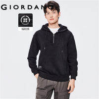 Giordanoผู้ชาย เสื้อสเวตเตอร์คลุมด้วยผ้าขนแกะแบบมีซิปครึ่งตัวขนาดใหญ่ Free Shipping 01022799