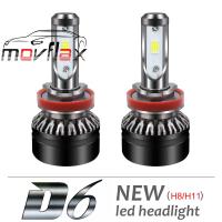 MovFlax 2ชิ้น D6 LED รถไฟหน้า H4 / HB2/9003ไฟตัดหมอก60วัตต์6000พัน Hi หรือ Lo หลอดไฟ10000LM CSP รถยนต์ไฟตัดหมอกหลอดไฟ