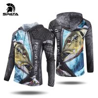 【YF】 SPATA 2023 New Fishing Shirts Anti-UV Sun Protection Moisture-Wicking Breathable Long Sleeve Quick -Dry Hoodies Clothing