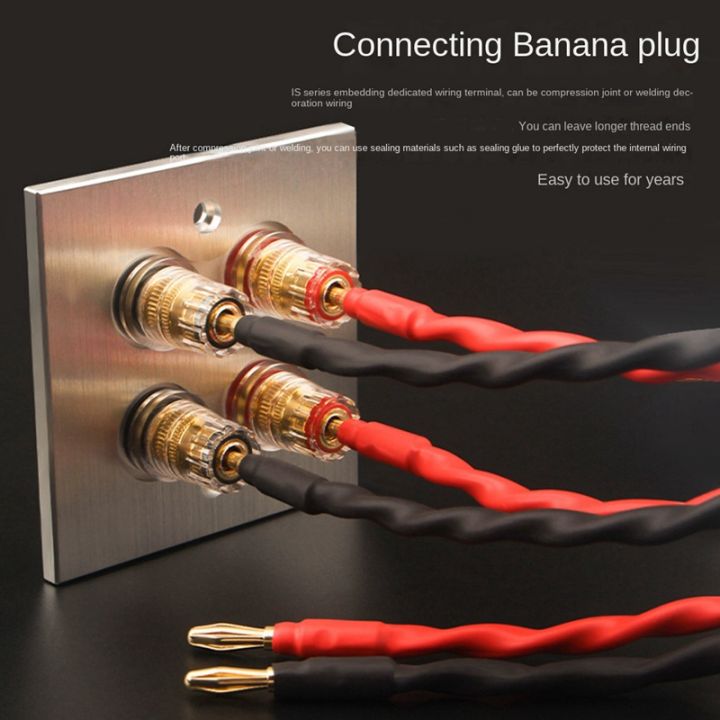 connector-banana-wall-plate-banana-plug-binding-post-wall-plate-for-home-theater