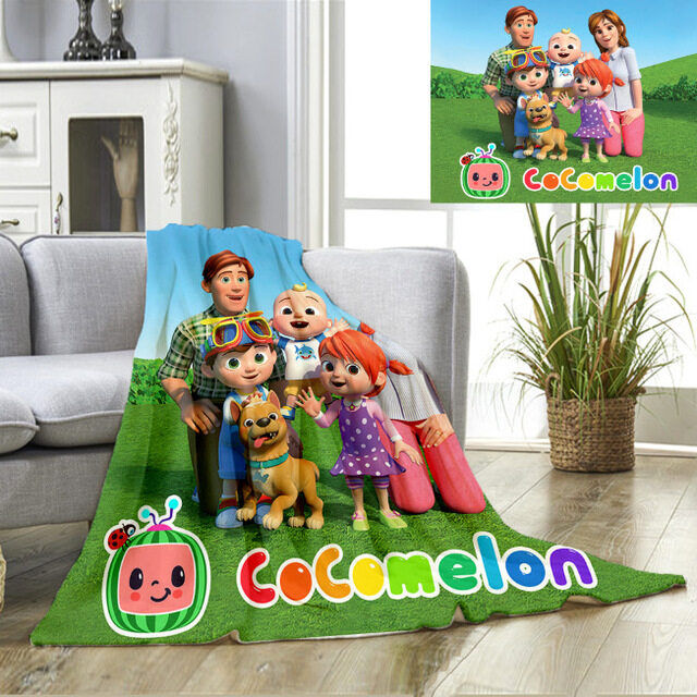 cod-การ์ตูนเด็ก-coco-melon-ผ้าห่ม-jj-3d-พิมพ์-flannel-ผ้าห่มผ้าปูที่นอน-nap-ผ้านวมผ้าปูที่นอน-coco-melon-รถเด็กของขวัญ