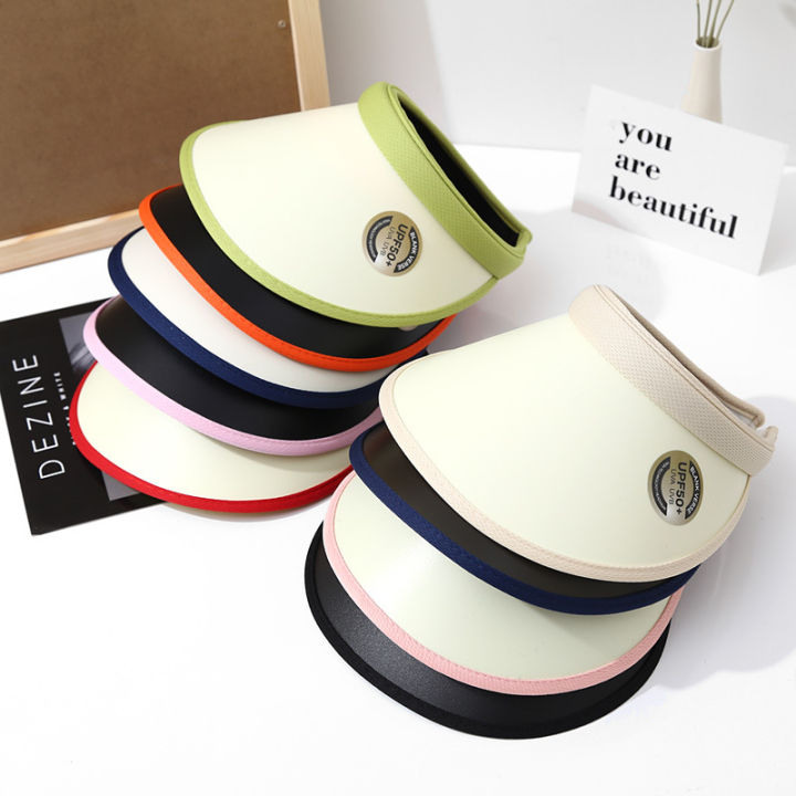 หมวกป้องกันรังสียูวี-upf50-หมวกครึ่งใบ-หมวกครึ่งหัว-เกาหลีหมวกแฟชั่น