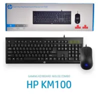 HP KM100 Black ชุด mouse keboard HP