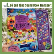 Đồ chơi âm thanh cho bé, khám phá 50 button chủ đề Sound book Transport
