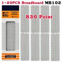 1-20pcs Breadboard 830 Point PCB Board MB-102 MB102 Test Develop Nodemcu Raspberri PI 2 lcd High Frequency 40pin Dupont Line