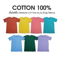 MiinShop เสื้อผู้ชาย เสื้อผ้าผู้ชายเท่ๆ พร้อมส่ง เสื้อยืดสีพื้น ผ้าCOTTON 100% เสื้อผู้ชายสไตร์เกาหลี