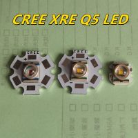 1PCS CREE XRE Q5 LED XLamp cree xr-e Q5 led Cold Neutral Warm White Yellow 3W LED Light Emitter mounted on 16mm/20mm PCB LED Bulbs