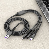 66W 5a 3 In 1สาย Usb Super Fast สายเคเบิลข้อมูลสายชาร์จสำหรับ Android Iphone อุปกรณ์ Type-C