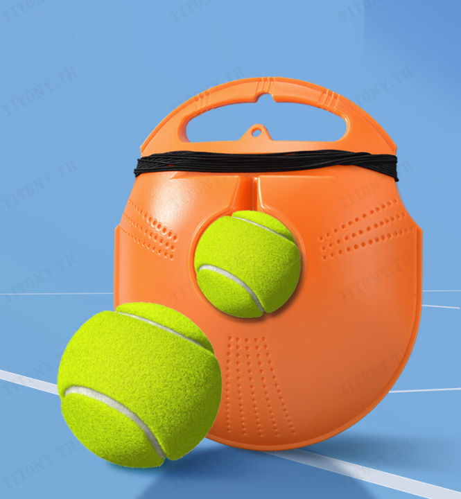 titony-เครื่องฝึกซ้อมเทนนิส-ชุดดับเบิ้ลทัช-ฝึกเองง่ายๆ-พร้อมแร็คลูกเทนนิส