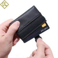 [COD] New mini elastic band card and hot style ultra-thin leather Large-capacity