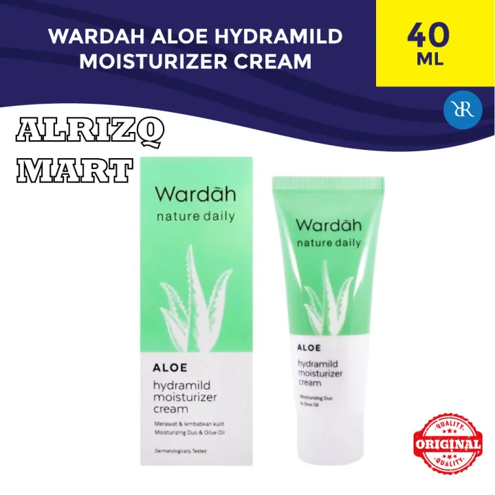 Wardah Hydramild Moisturizer Cream Aloe 40ml Lazada