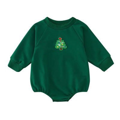คริสต์มาส Casual Romper เด็กทารกเด็กผู้หญิงแขนยาวการ์ตูน pullover Romper Jumpsuits ทารกแรกเกิดเสื้อกันหนาว bodysuits Xmas เสื้อผ้า