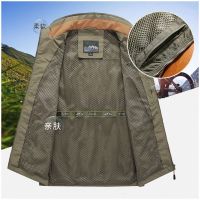 Outdoor Casual Mens Vest Multi-pockets Zipper Jackets Sleeveless Male Photography Fishing Military Men Travel Drift Work Vests