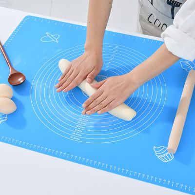 【YF】 Extra Large Baking Mat Silicone Pad Sheet for Rolling Dough Pizza Non-Stick Maker Holder Kitchen Tools 40x50cm
