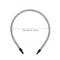 ncmama 10Pcslot Korean Solid Glitter Hairband for Girls Fashion Shiny Candy Color Kids Headbands Hair Hoop Hair Accessories