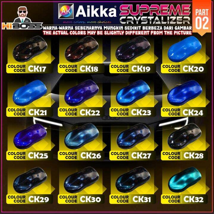 🔴 Aikka Supreme Crystalizer [ PART 2] CK Series Colour Kereta Paint Car