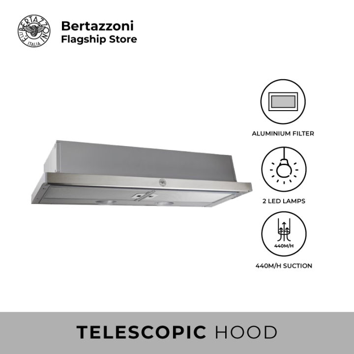 [Bulky]Bertazzoni K90TELXA 90cm Telescopic Hood | Lazada Singapore
