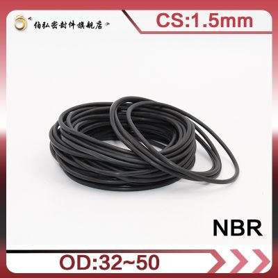 【DT】hot！ 20PCS/lot Nitrile Rubber O-Ring NBR CS1.5mm OD31/32/33/34/35/36/37/38/39/40/42/45/46/48/50mm Gasket